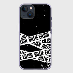 Чехол для iPhone 14 Billie Eilish steel music eng, цвет: 3D-светло-сиреневый