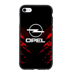 Чехол iPhone 6/6S Plus матовый Opel: Red Anger цвета 3D-черный — фото 1