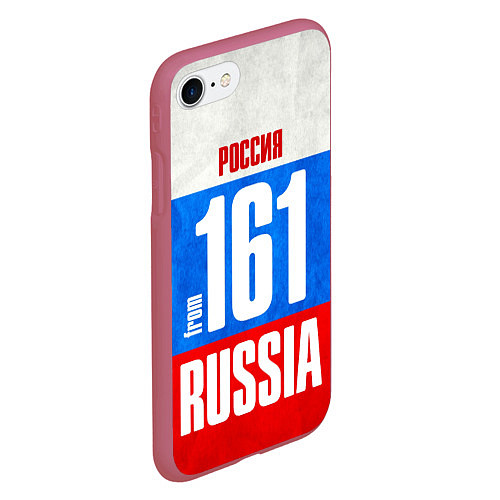 Чехол iPhone 7/8 матовый Russia: from 161 / 3D-Малиновый – фото 2