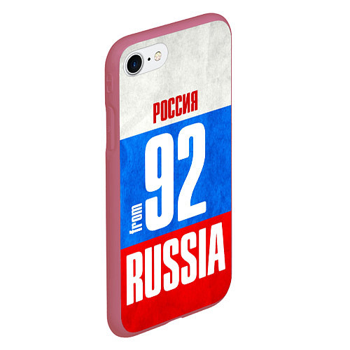 Чехол iPhone 7/8 матовый Russia: from 92 / 3D-Малиновый – фото 2