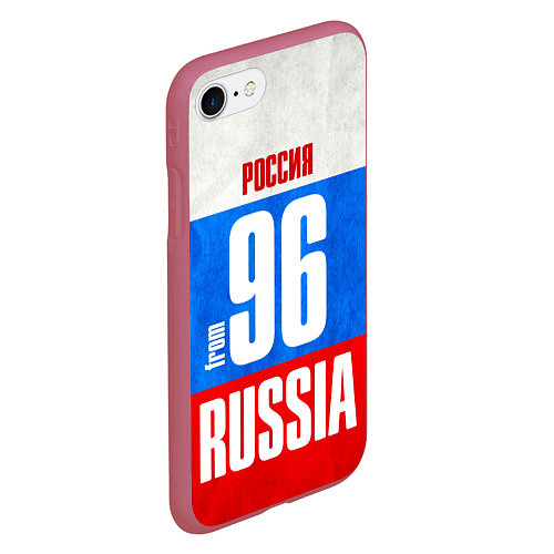 Чехол iPhone 7/8 матовый Russia: from 96 / 3D-Малиновый – фото 2