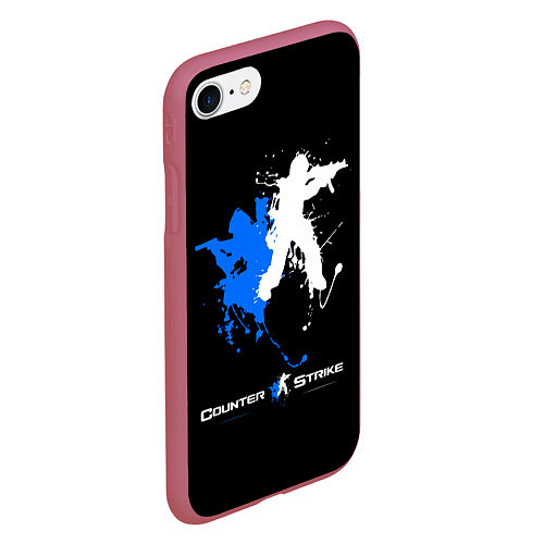 Чехол iPhone 7/8 матовый Counter-Strike Spray / 3D-Малиновый – фото 2