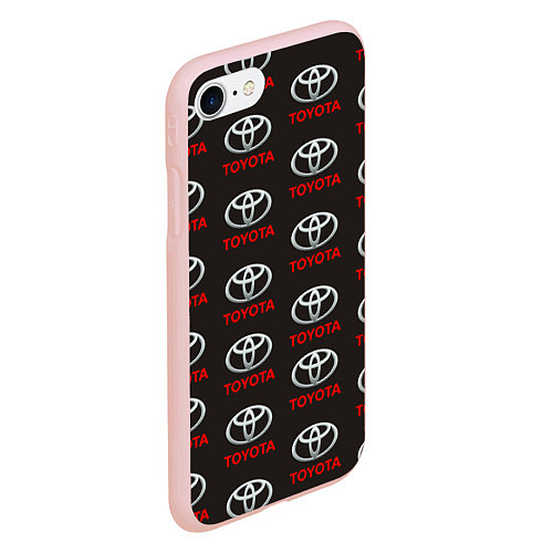 Чехол iPhone 7/8 матовый Toyota / 3D-Светло-розовый – фото 2