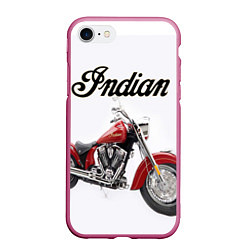 Чехол iPhone 7/8 матовый Indian 4, цвет: 3D-малиновый