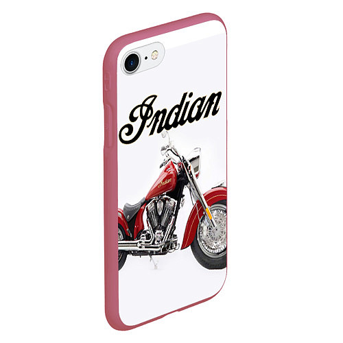 Чехол iPhone 7/8 матовый Indian 4 / 3D-Малиновый – фото 2