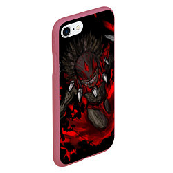 Чехол iPhone 7/8 матовый Bloodseeker Rage, цвет: 3D-малиновый — фото 2