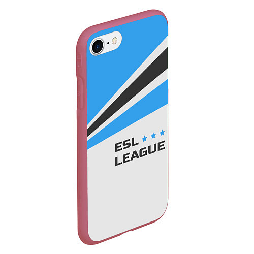 Чехол iPhone 7/8 матовый ESL league / 3D-Малиновый – фото 2