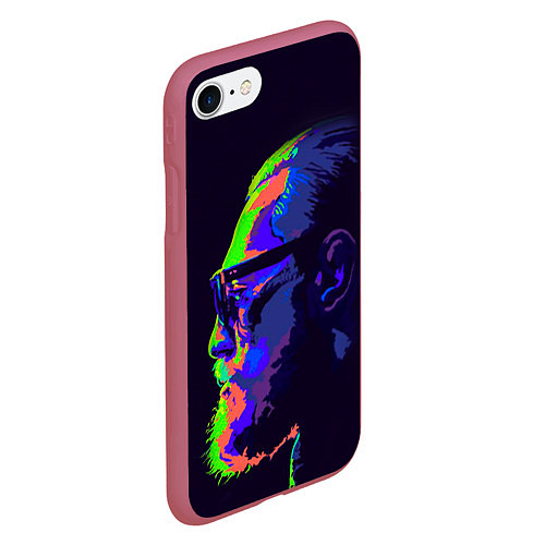 Чехол iPhone 7/8 матовый McGregor Neon / 3D-Малиновый – фото 2