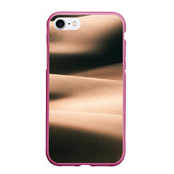 Чехол iPhone 7/8 матовый Барханы, цвет: 3D-малиновый