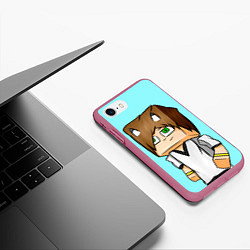 Чехол iPhone 7/8 матовый TonyCreative, цвет: 3D-малиновый — фото 2