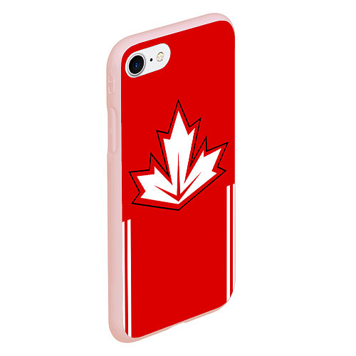 Чехол iPhone 7/8 матовый Сборная Канады: домашняя форма / 3D-Светло-розовый – фото 2