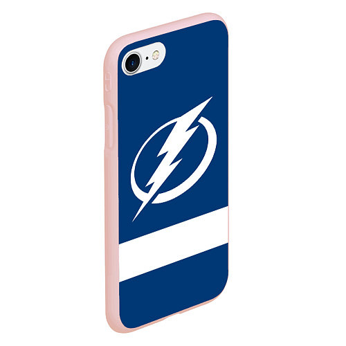 Чехол iPhone 7/8 матовый Tampa Bay Lightning / 3D-Светло-розовый – фото 2