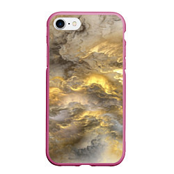 Чехол iPhone 7/8 матовый Грандж, цвет: 3D-малиновый