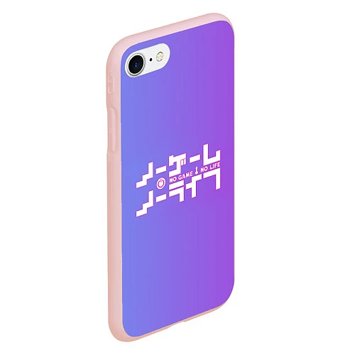 Чехол iPhone 7/8 матовый No Game No Life / 3D-Светло-розовый – фото 2