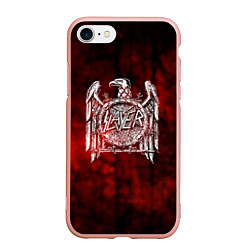 Чехол iPhone 7/8 матовый Slayer: Blooded Eagle, цвет: 3D-светло-розовый