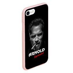 Чехол iPhone 7/8 матовый Arnold forever, цвет: 3D-светло-розовый — фото 2