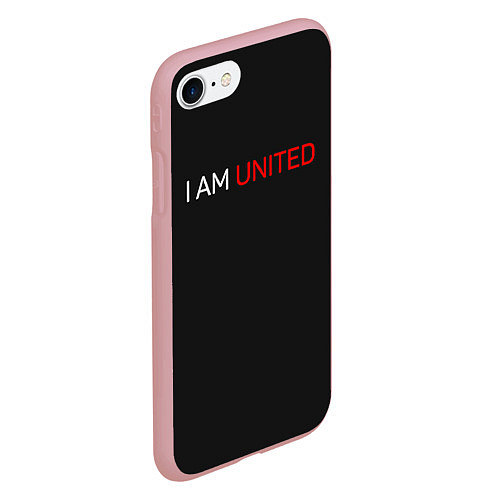 Чехол iPhone 7/8 матовый Manchester United team / 3D-Баблгам – фото 2