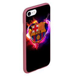 Чехол iPhone 7/8 матовый Barcelona7, цвет: 3D-малиновый — фото 2