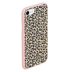 Чехол iPhone 7/8 матовый Шкура леопарда, цвет: 3D-светло-розовый — фото 2