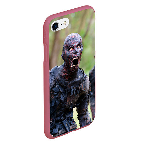 Чехол iPhone 7/8 матовый Zombie / 3D-Малиновый – фото 2