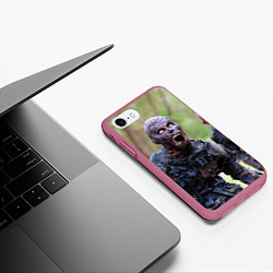 Чехол iPhone 7/8 матовый Zombie, цвет: 3D-малиновый — фото 2