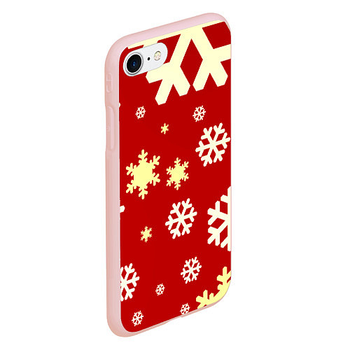 Чехол iPhone 7/8 матовый Snow / 3D-Светло-розовый – фото 2