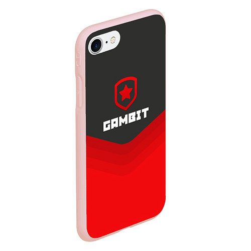 Чехол iPhone 7/8 матовый Gambit Gaming Uniform / 3D-Светло-розовый – фото 2