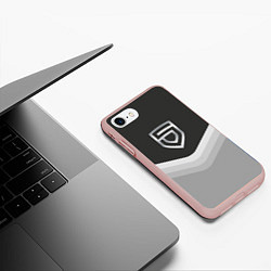 Чехол iPhone 7/8 матовый Penta Uniform, цвет: 3D-светло-розовый — фото 2