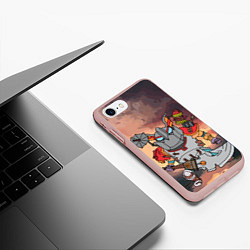 Чехол iPhone 7/8 матовый Фан Клокверк из Доты, цвет: 3D-светло-розовый — фото 2