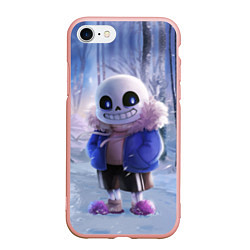 Чехол iPhone 7/8 матовый Winter forest & Sans