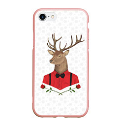Чехол iPhone 7/8 матовый Christmas Deer