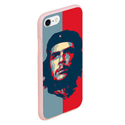 Чехол iPhone 7/8 матовый Che Guevara, цвет: 3D-светло-розовый — фото 2