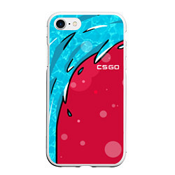 Чехол iPhone 7/8 матовый Water Elemental - Дух воды, цвет: 3D-белый