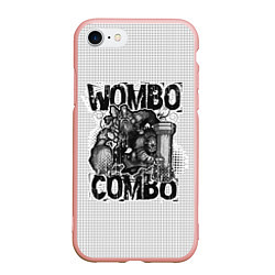 Чехол iPhone 7/8 матовый Combo Wombo, цвет: 3D-светло-розовый