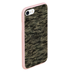 Чехол iPhone 7/8 матовый Камуфляж рыбака, цвет: 3D-светло-розовый — фото 2