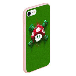Чехол iPhone 7/8 матовый Mushroom is Dead, цвет: 3D-светло-розовый — фото 2