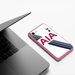 Чехол iPhone 7/8 матовый Tottenham Hotspur: AIA, цвет: 3D-малиновый — фото 2