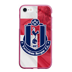 Чехол iPhone 7/8 матовый Tottenham Hotspur FC, цвет: 3D-малиновый