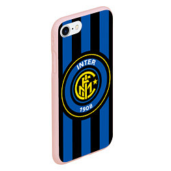 Чехол iPhone 7/8 матовый Inter FC 1908, цвет: 3D-светло-розовый — фото 2