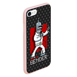 Чехол iPhone 7/8 матовый Bender Presley, цвет: 3D-светло-розовый — фото 2