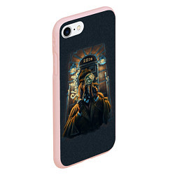 Чехол iPhone 7/8 матовый Baker Street 221B, цвет: 3D-светло-розовый — фото 2