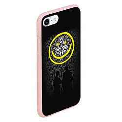 Чехол iPhone 7/8 матовый Sherlock Smile, цвет: 3D-светло-розовый — фото 2