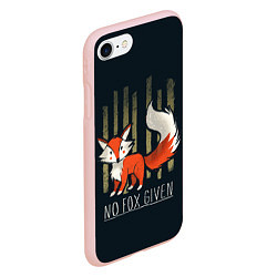 Чехол iPhone 7/8 матовый No Fox Given, цвет: 3D-светло-розовый — фото 2