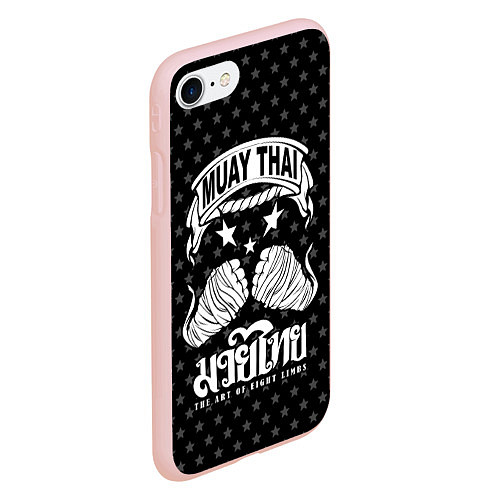 Чехол iPhone 7/8 матовый Muay Thai Killer / 3D-Светло-розовый – фото 2