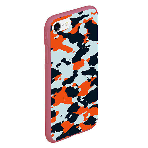 Чехол iPhone 7/8 матовый CS:GO Asiimov Camouflage / 3D-Малиновый – фото 2