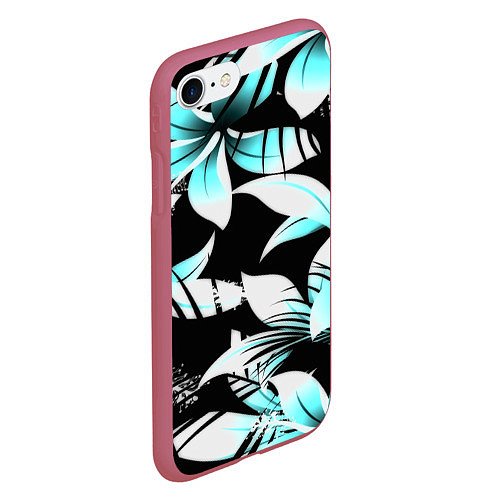 Чехол iPhone 7/8 матовый Tropica / 3D-Малиновый – фото 2