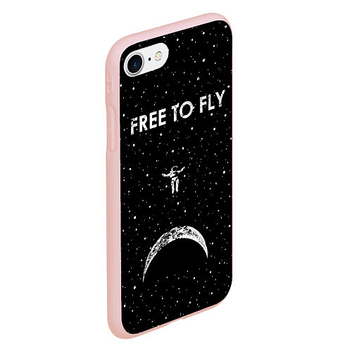 Чехол iPhone 7/8 матовый Free to Fly / 3D-Светло-розовый – фото 2