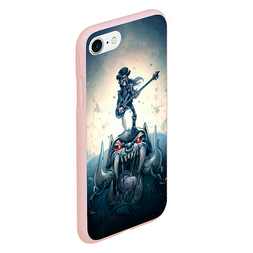 Чехол iPhone 7/8 матовый Motorhead Guitarist / 3D-Светло-розовый – фото 2