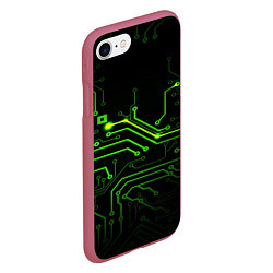 Чехол iPhone 7/8 матовый Tehnology, цвет: 3D-малиновый — фото 2