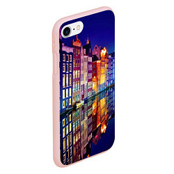 Чехол iPhone 7/8 матовый Амстердама - Нидерланды, цвет: 3D-светло-розовый — фото 2